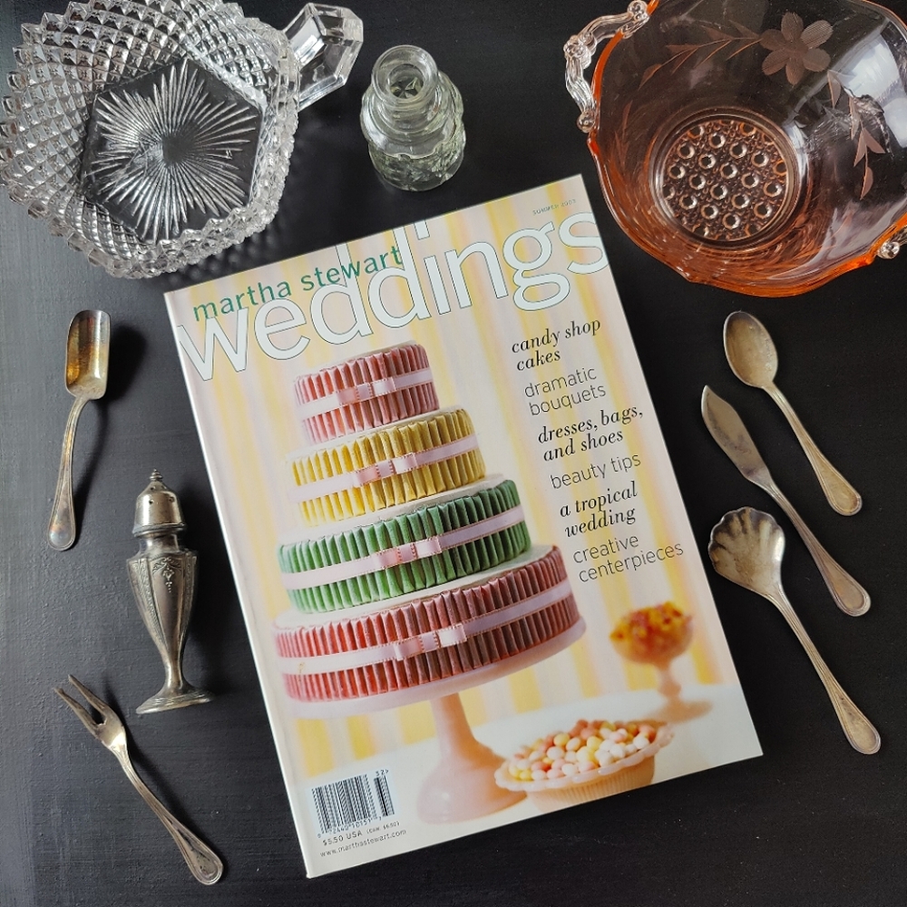 Y2K 2003 Martha Stewart Weddings Magazine 💍 The Candy 🍭🍬 Cake issue